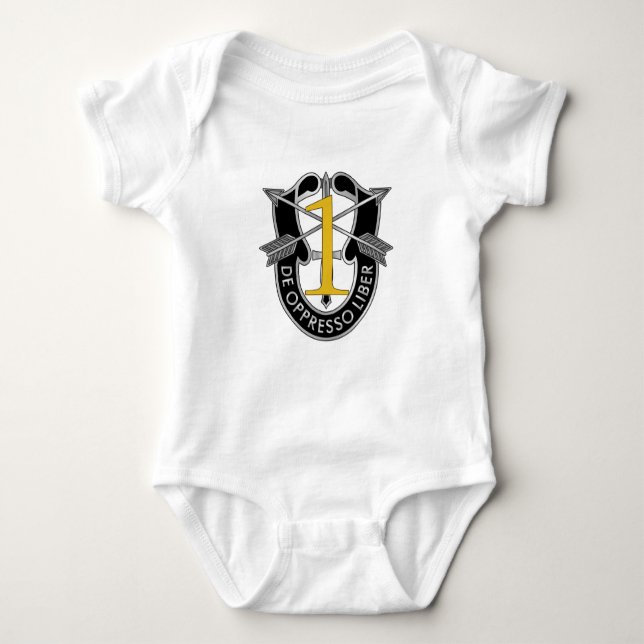 1st Special Forces Group Crest Baby Bodysuit (Front)
