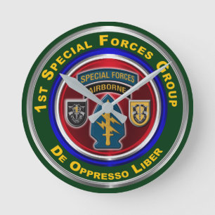 1st Special Forces Group Keepsake Round Clock
