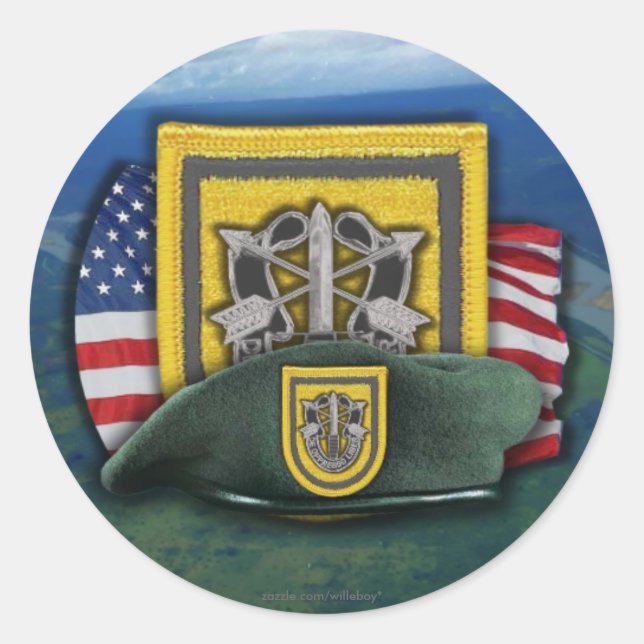 1st Special forces veterans vets flash nam Sticker (Front)