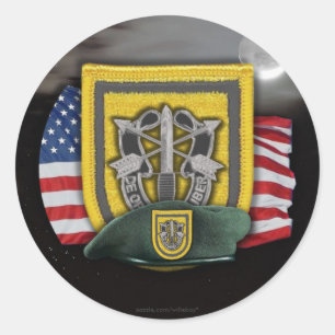 1st Special forces veterans vets flash nam Sticker