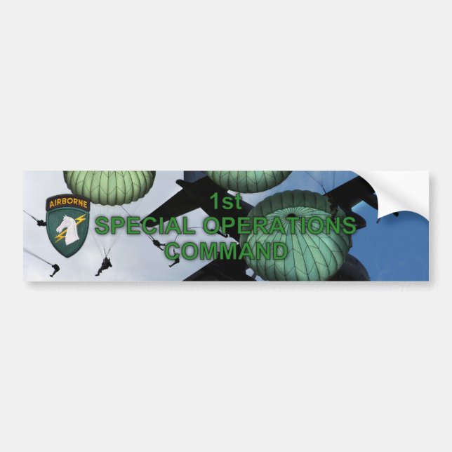 1st special operations command socom  Bumper Stick Bumper Sticker (Front)