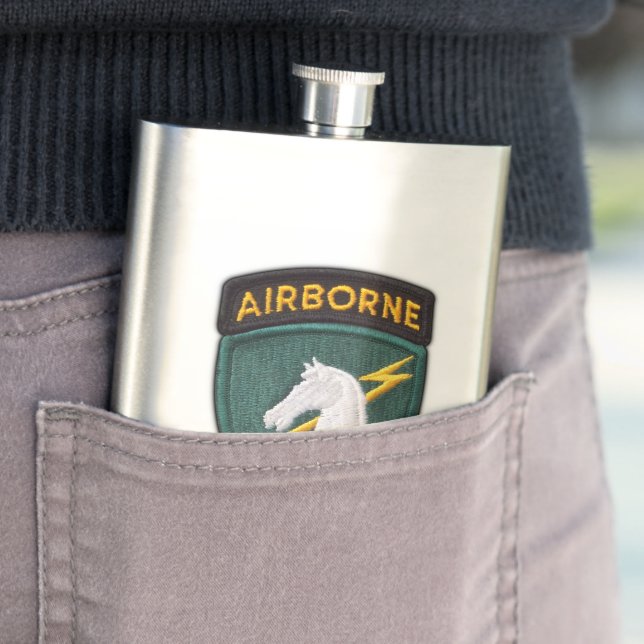 1st Special Ops SOCOM SOC Delta Force Patch Hip Flask (In Situ)