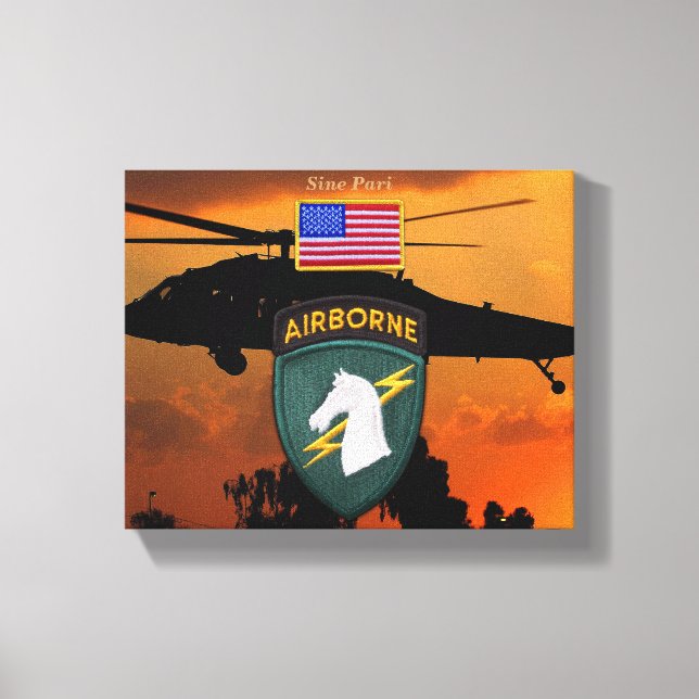 1st Special Ops SOCOM SOC veterans vets patch Canvas Print (Front)