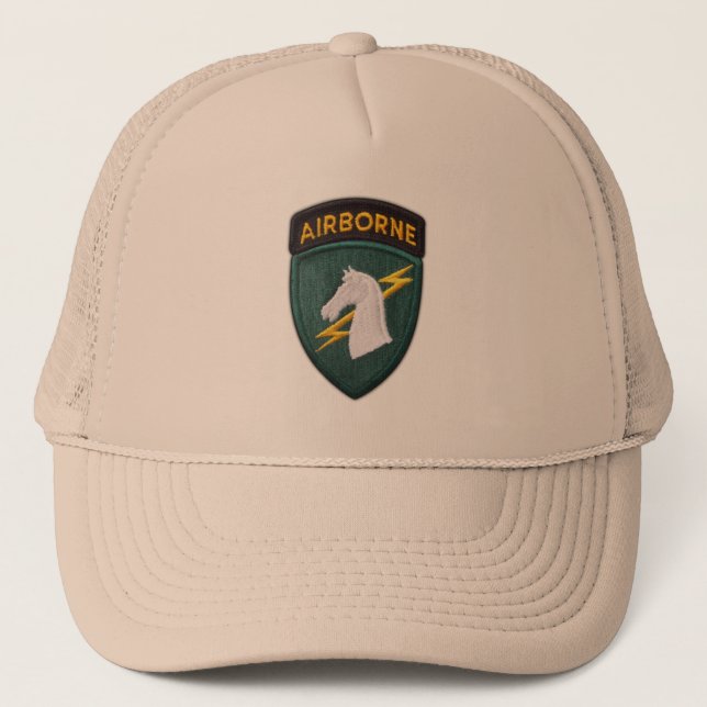 1st Special Ops SOCOM USASOC Veterans Vets Trucker Hat (Front)