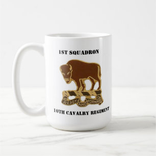 1st Squadron, 10th Cavalry Coat of Arms Mug