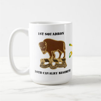 1st Squadron, 10th Cavalry Insignia and VSM sabers Coffee Mug