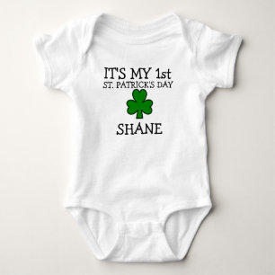 1st st patricks day personalized st patricks day baby bodysuit