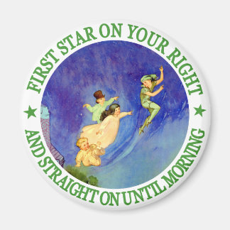 1ST STAR ON YOUR RIGHT, STRAIGHT ON UNTIL MORNING MAGNET