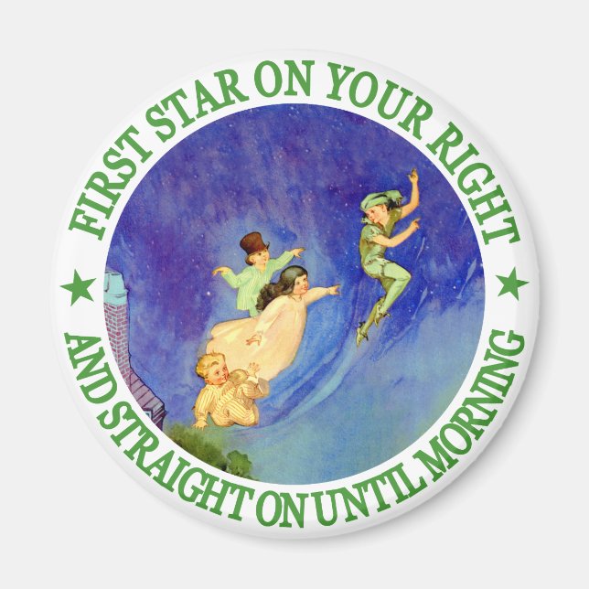 1ST STAR ON YOUR RIGHT, STRAIGHT ON UNTIL MORNING MAGNET (Front)