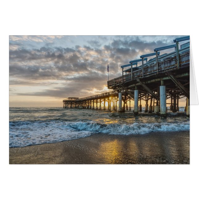 1st Sunrise 2017 Cocoa Beach Greeting Card (Front Horizontal)