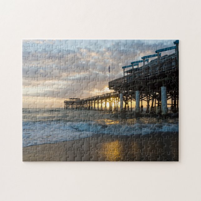 1st Sunrise 2017 Cocoa Beach Jigsaw Puzzle (Horizontal)