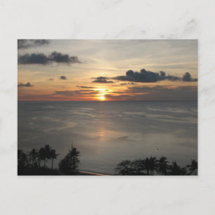 1st Sunset in Guam Postcard