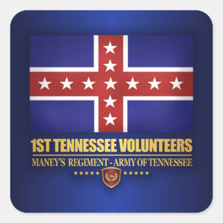 1st Tennessee Infantry (F10) Square Sticker