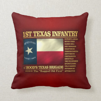 1st Texas Infantry (BA2) Throw Pillow