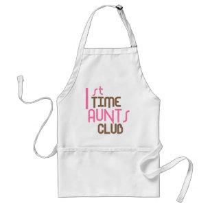 1st Time Aunts Club (Pink) Standard Apron