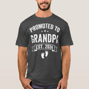 1st Time Grandpa EST 2024 New First Grandpa 2024 T T-Shirt