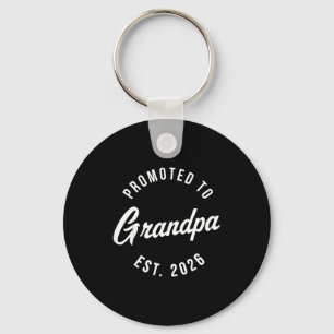 1st Time Grandpa Est 2026 New First Grandpa 2026  Keychain