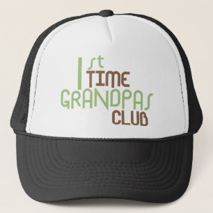 1st Time Grandpas Club (Green) Trucker Hat