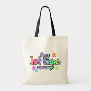1st Time Mommy-Rainbow T-shirts and Gifts Tote Bag