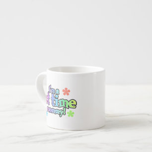 1st Time Mommy Rainbow Text Gifts Espresso Cup