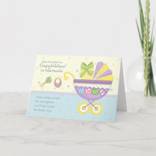 1st Time Parents Pregnancy Congratulations Card