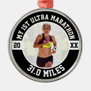 1st Ultra Marathon First Marathoner Running Runner Metal Ornament