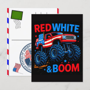 1st us independence day holiday postcard