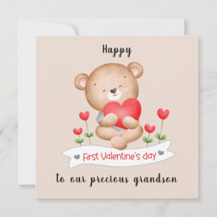 1st Valentine's day boy Valentine's day Card