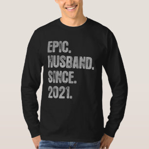 1st Wedding Aniversary For Him Epic Husband Since T-Shirt