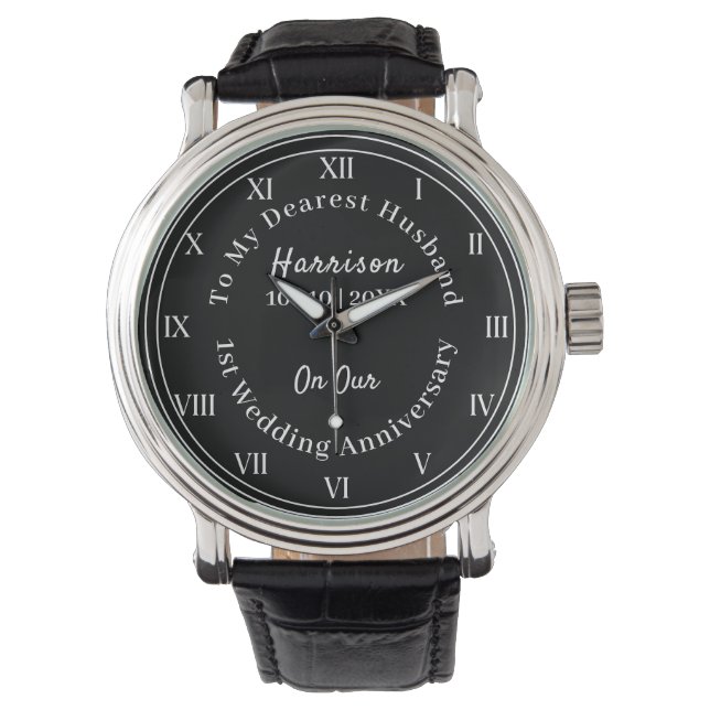 1st Wedding Anniversary Husband Gift Watch (Front)