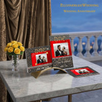 1st Wedding Anniversary Save the Date Photo | Gold