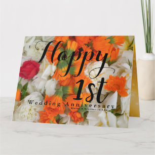 1st Wedding Anniversary Sister and Brother-in-Law Card