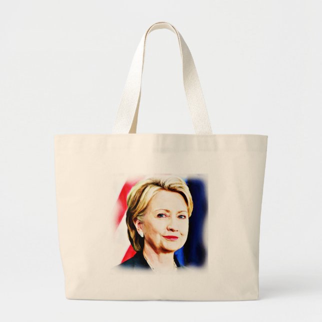 1st Woman President Hillary Clinton 2016_ Large Tote Bag (Front)