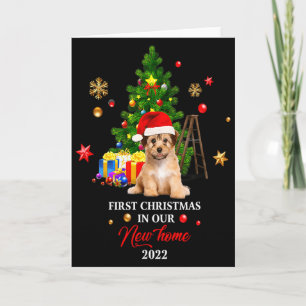 1st Xmas In Our New Home Xmas Norfolk Terrier T Sh Card