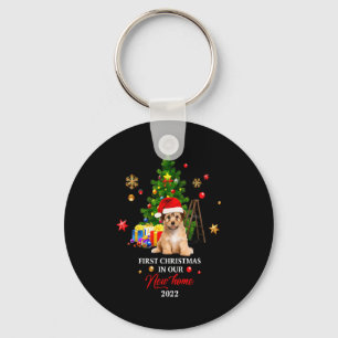 1st Xmas In Our New Home Xmas Norfolk Terrier T Sh Keychain