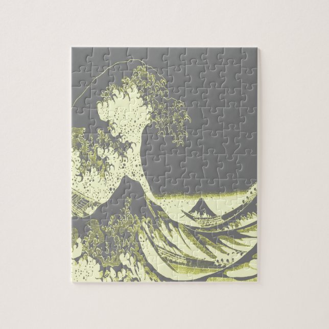 1thegreatwaveredblackbig-003 jigsaw puzzle (Vertical)