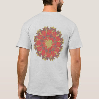 2種類の凹五角形と1種類の凸五角形の12回回転対称テセレーション T-Shirt