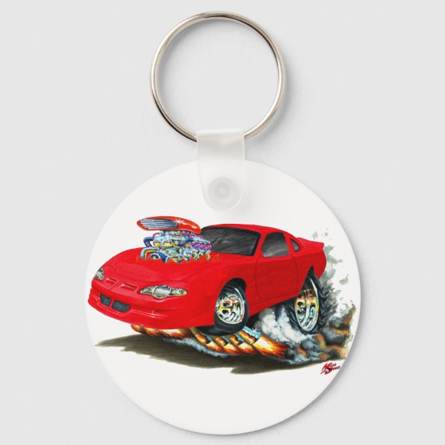 2000-05 Monte Carlo Red Car Keychain (Front)