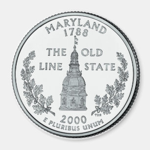 2000 Maryland State Quarter magnet