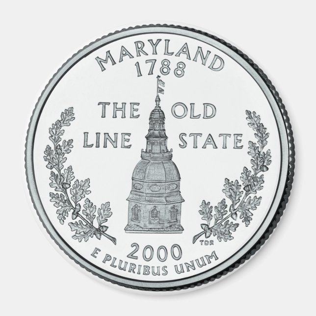 2000 Maryland State Quarter magnet (Front)