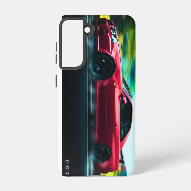 2000's sports car on galaxy s21 case mate cover (Back)