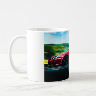 2000's sports car on white classic coffee mug