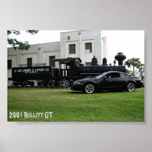 2001 Bullitt Mustang Poster