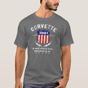 2001 Corvette American Muscle v3 T-Shirt