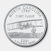 2001 North Carolina State Quarter magnet