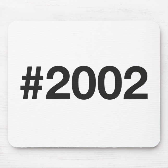 2002 Hashtag 23 Birthday Anniversary Mouse Pad (Front)