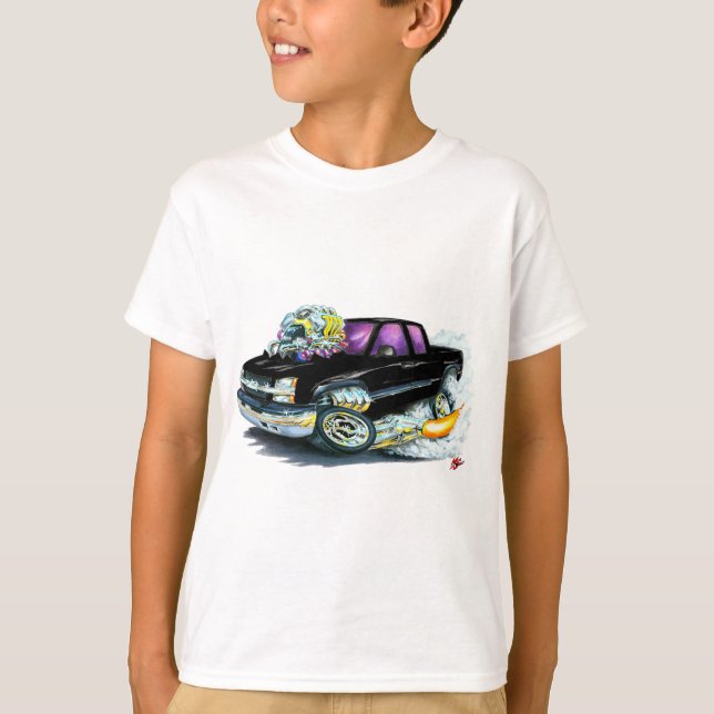 2003-06 Silverado Black Truck T-Shirt (Front)