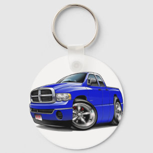 2003-08 Ram Quad Blue Truck Keychain