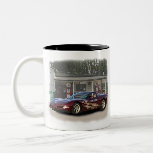 2003 50th Anniversary Chevy Corvette Pace Car Two-Tone Coffee Mug (Left)