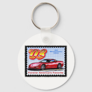 2003 50th Anniversary Corvette Keychain